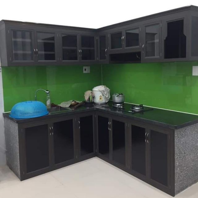 Tủ bếp nhôm Kính giá rẻ Bình Dương