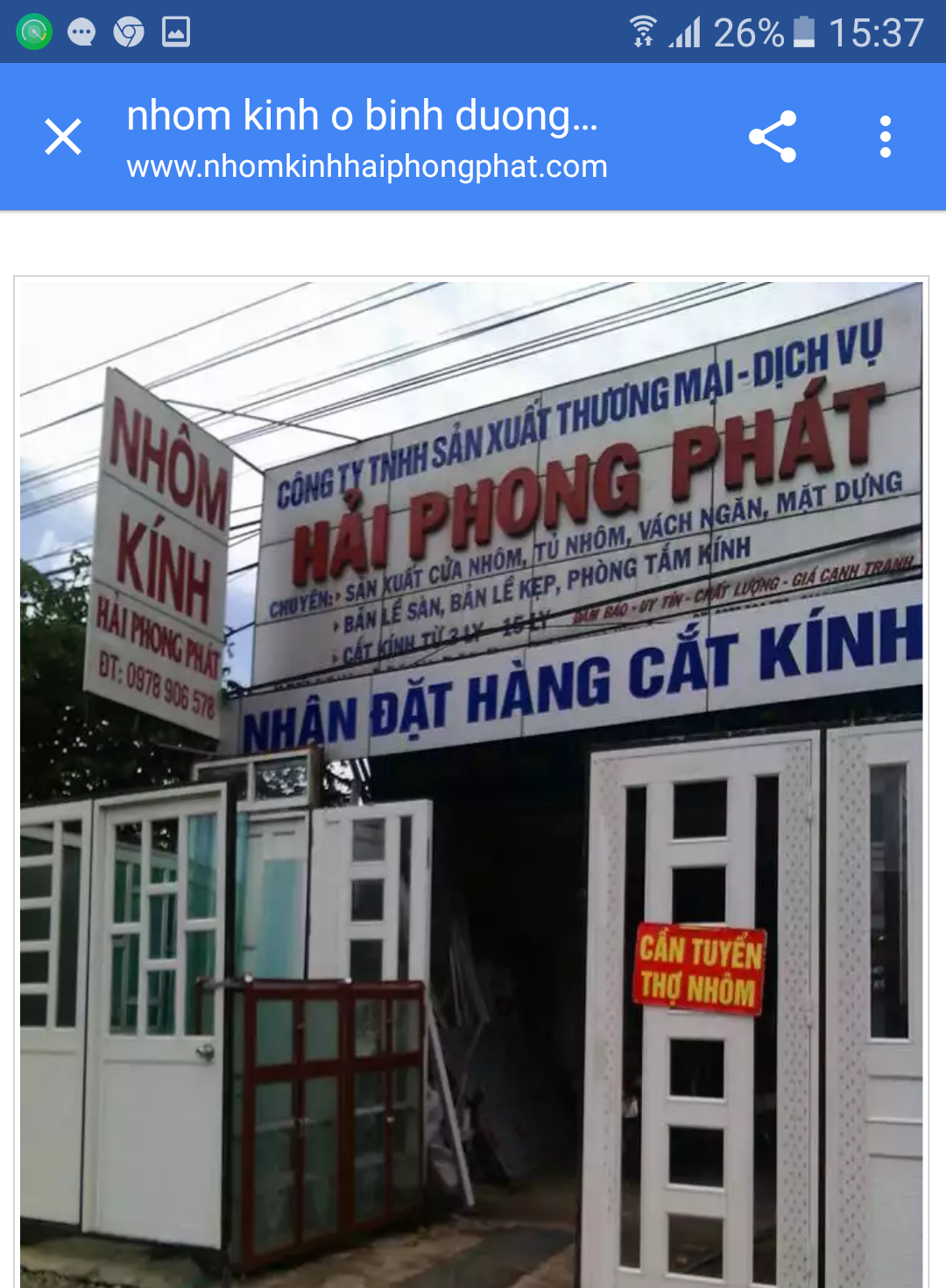 Vách Ngăn Nhôm Kính Tại KCN VISIP